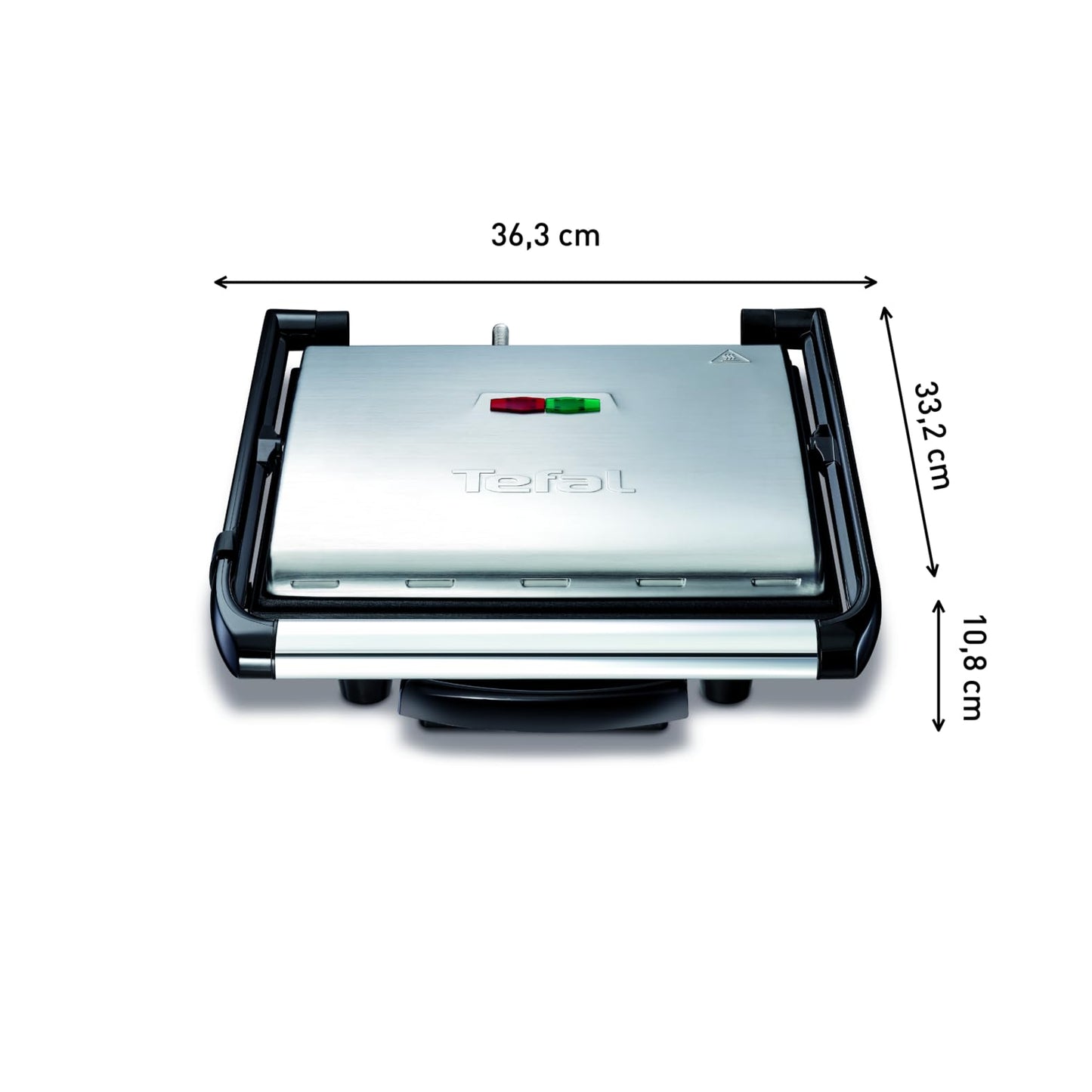 Elektrogrill & Sandwichtoaster – Antihaft, 2000W, Edelstahl/Schwarz